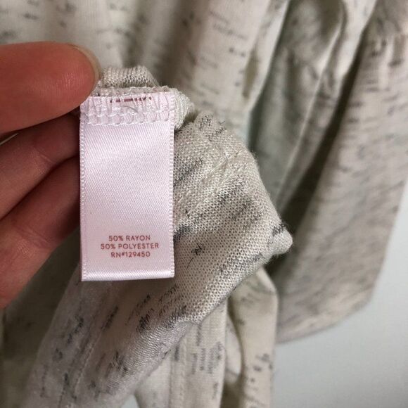 NWT LC Lauren Conrad Light Grey Heather Blouse Top Women's Size XXL - Picture 5 of 6